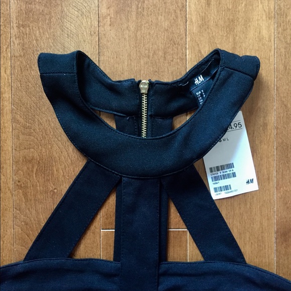 H&M Black Strappy Crop Top - Picture 3 of 6